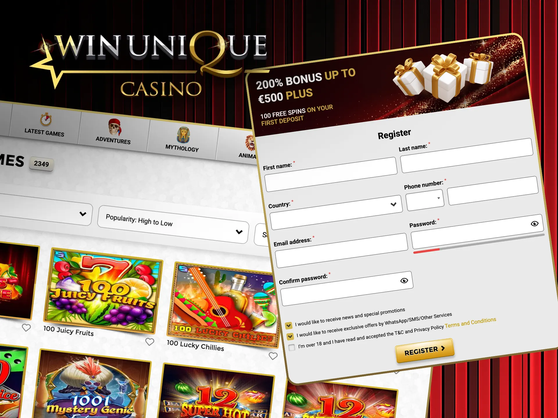 Learn how to play exciting slots and start winning at Win Unique Casino.