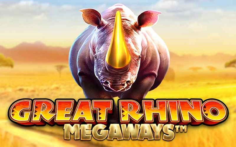Combattez le rhinocéros sauvage dans Great Rhino Megaways au Win Unique Casino.