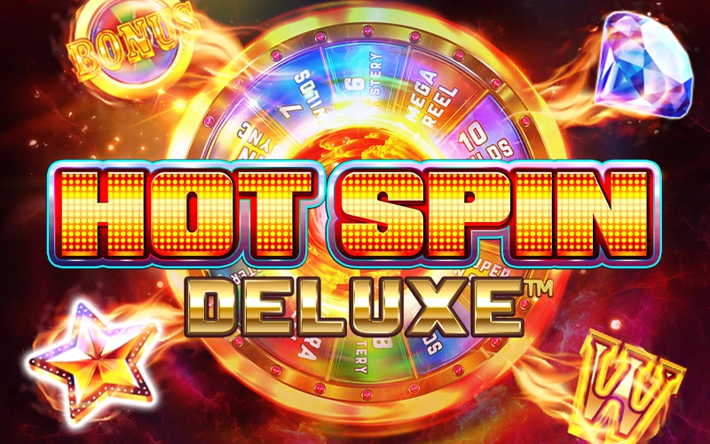 Un classique avec une roue bonus tournante apportant des fonctionnalités aléatoires à chaque tour Hot Spin Deluxe